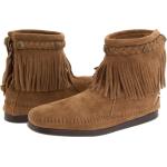 Minnetonka Women's Hi Top Back Zip Boot Taupe