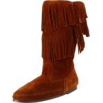 Minnetonka Women's 2-Layer Fringe Boot
