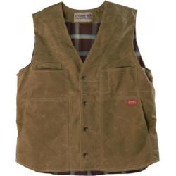 Stormy Kromer Men's Flannel Lined Waxed Button Vest