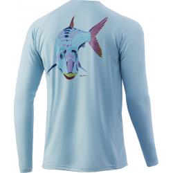 Huk Men's Vc Bone Fish Long Sleeve