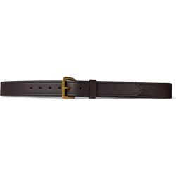 Filson 63205 1 1/4 inch Leather Double Belt Brown w/ Brass Buckle