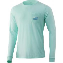 Huk Men's Huk  Bars Ls Pocket Tee