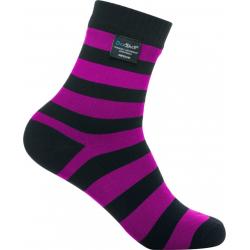 Dexshell Ultralite Bamboo Sock Black Stripe/Pink