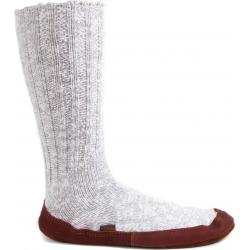 Acorn Unisex Slipper Sock Light Grey Cotton Twist