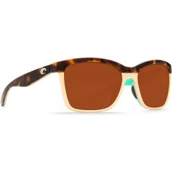 Costa Del Mar Women's Anaa Sunglasses Shiny Retro Tort/Cream/Mint