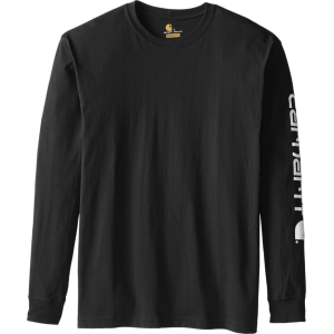 Image of Carhartt K Long-Sleeve Graphic Logo T-Shirt Black