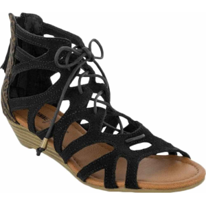 Image of Minnetonka Womens Merida II Sandals Black Mesa
