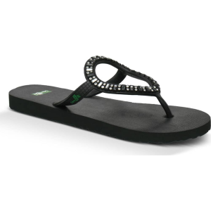 Image of Sanuk Women's Ibiza Monaco Flip Flops Black
