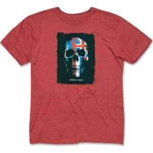 Image of Dakine Skull Flag Short Sleeve T-Shirt Red Heather