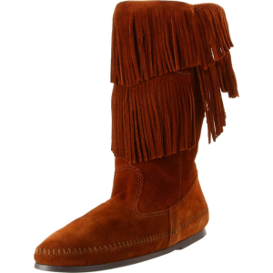 Minnetonka Minnetonka Women's 2-Layer Fringe Boot - $74.56 at Outland USA