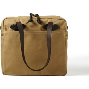 Image of Filson  Tote Bag with Zipper Dark Tan