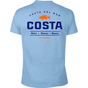 Costa Del Mar Costa Del Mar Men's Topwater Short Sleeve Light Blue - $19.39 at Outland USA