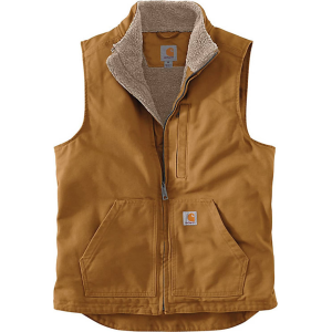 Carhartt Carhartt Men's Washed Duck Sherpa-lined Mock-neck Vest - $79.99 at Outland USA
