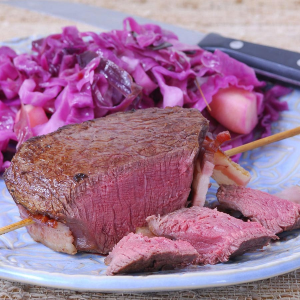 Bison Tenderloins, 5-7 lbs, Cut to Order - 24 lbs, 1-inch cut steaks