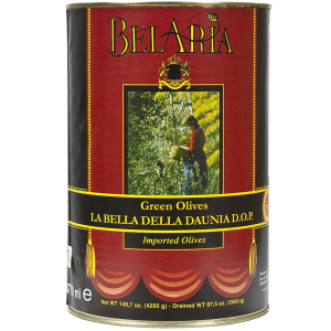 Cerignola Green Olives - 5.5 lbs tin
