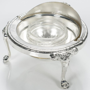 Silver Plated Caviar Server - Dome Shaped - 4 oz capacity - 1 server