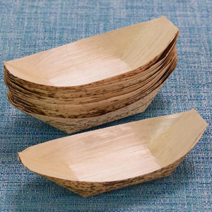 Bamboo Leaf Boat Bowls - 100 units - 15 cm