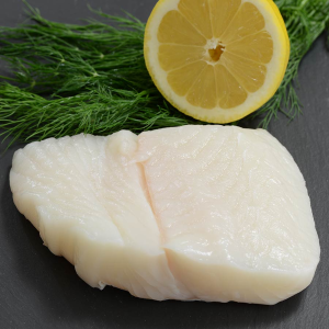 Alaskan Halibut Portion, Skin On - 8 oz portion