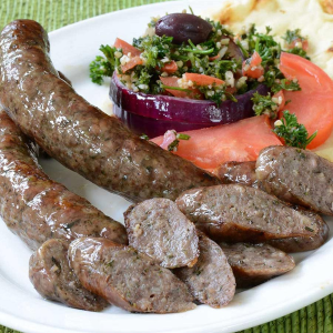 Lamb Sausage with Oregano, Roasted Garlic and White Wine - 10 links, 2.25 lbs pack