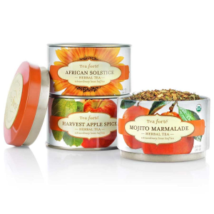 Tea Forte Trio Herbal Teas - Loose Leaf Tea - 3 Canisters, 30 Servings Each