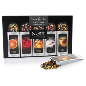 Tea Forte Noir Sampler Loose Leaf Tea Single Steeps - 15 Single Steep Pouches