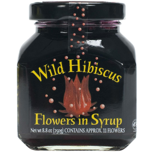 Wild Hibiscus Flowers in Syrup - Approx 11 flowers