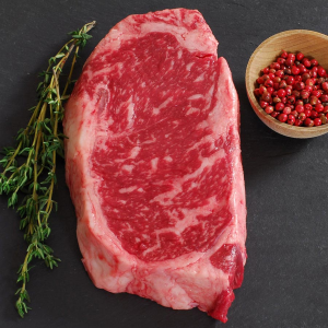 Wagyu Beef New York Strip Steak MS8 - Whole - 15 lbs, whole, uncut
