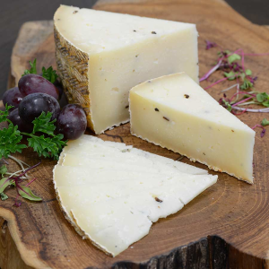 Sheep Milk Cheese with White Truffles - Aged 6 Months - 8 oz cut portion
