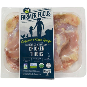 Chicken Thighs, Boneless and Skinless - Organic - 1.6 lbs