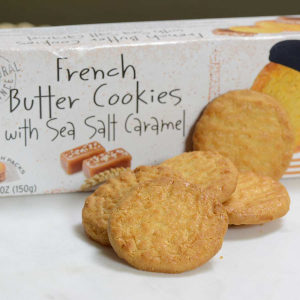 French Butter Cookies with Sea Salt and Caramel - 1 box - 5.29 oz