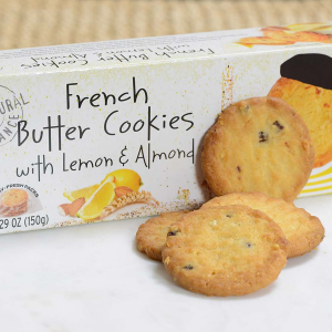 French Butter Cookies with Lemon and Almond - 1 box - 5.29 oz