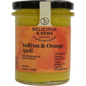 Aioli Spread with Saffron and Orange, Organic - 6.35 oz jar