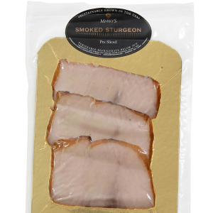 Hot Smoked Sturgeon - Pre-sliced - 8 oz