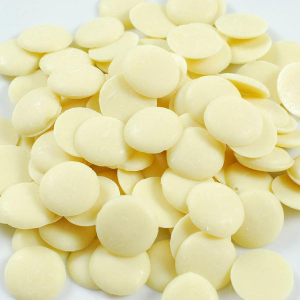 Noel White Chocolate Pistoles - 30%, Blanc - 1 box - 11 lbs