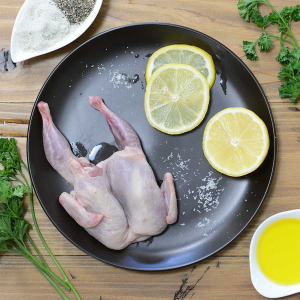 Spanish Semi-Boneless Quails - 4 quails, 4 oz ea