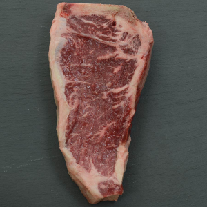 Wagyu Beef Bone-In Strip Loin MS3- Whole - 20 lbs, whole, uncut