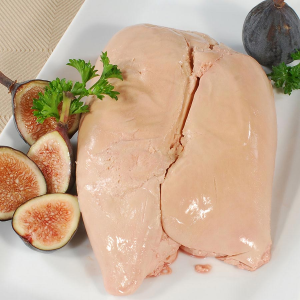 Whole Lobe of Fresh Duck Foie Gras - Deveined - Flash Frozen- Grade A - 1.2 lb whole lobe