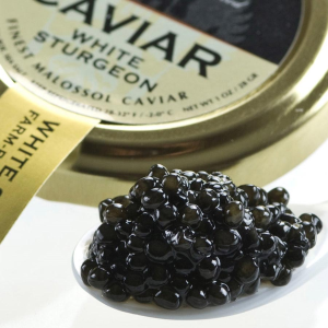 American White Sturgeon Caviar - Malossol, Farm Raised - 1 oz, glass jar