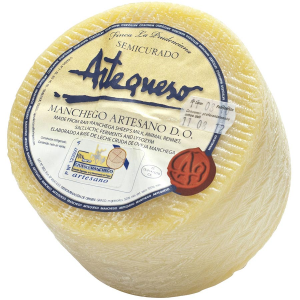 Manchego Cheese - Artisan D.O.P. - Aged 4 months - 2.2 lb wheel