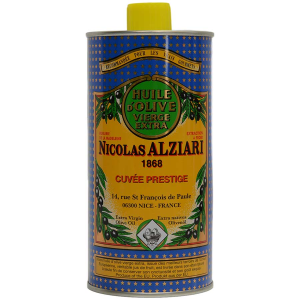 Nicolas Alziari Nicolas Alziari Cuvee Prestige Extra Virgin Olive Oil - 1 tin - 33.8 fl oz - $75.94 at GourmetFoodStore.com