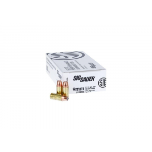 Sig Sauer V-Crown Handgun Ammunition 9mm Luger 115gr JHP 1185 fps /50