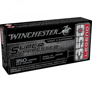 Winchester Super Suppressed Rifle Ammunition .350 Legend 255 gr. OT 1060 fps 20/ct