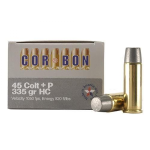 COR-BON Handgun Ammunition .45 Colt 335 gr HC 1050 fps 20/box