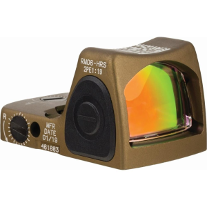 Trijicon Trijicon RMR HRS Type 2 Red Dot Sight 3.25 MOA Red Dot Coyote Brown - $551.99 at Natchez Shooting & Outdoors