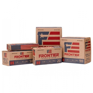 Hornady Frontier NATO Rifle Ammunition 5.56mm 62 gr FMJ  500/ct Case (25-20/ct Boxes)