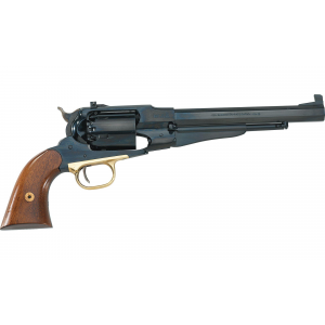 Pietta 1858 Remington Target Steel Frame Blued Muzzleloader Pistol with Walnut Grips - .44 cal 8"