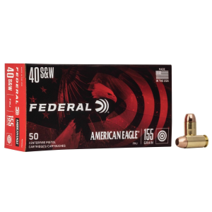 Federal American Eagle Handgun Ammunition .40 S&W 155 gr FMJ 1160 fps 50/ct - $20.49 at Natchez Shooting & Outdoors