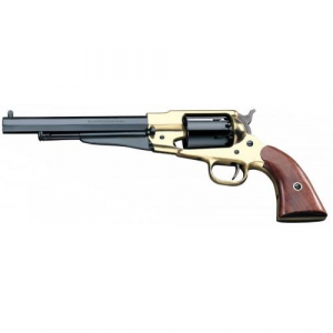 Pietta 1858 Remington Army Brass Frame Muzzleloader Pistol - Walnut Grips - .44 cal 8"