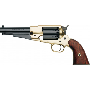 Pietta 1858 Remington Texas Sheriff Brass Frame Muzzleloader Pistol with Walnut Grips - .44 cal 5-1/2"
