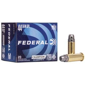 Federal Champion Handgun Ammunition .44 Spl 200 gr HP 870 fps 20/box